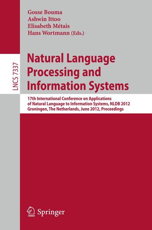 Produktbild: Natural Language Processing and Information Systems