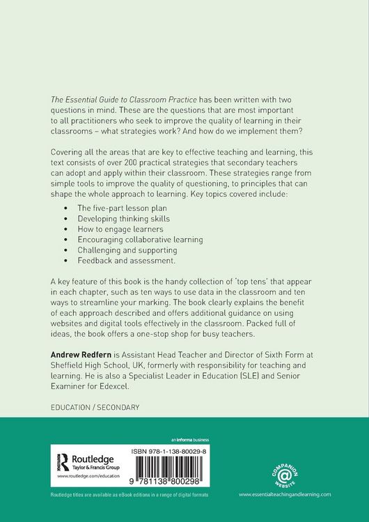 Produktbild: The Essential Guide to Classroom Practice
