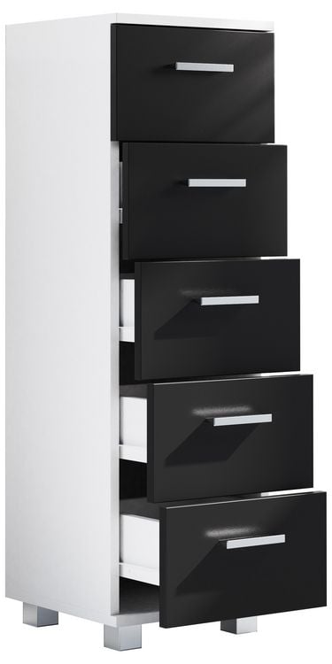 Produktbild: Holz Badm&ouml;bel Schubladen Badschrank Kommode Zalo M