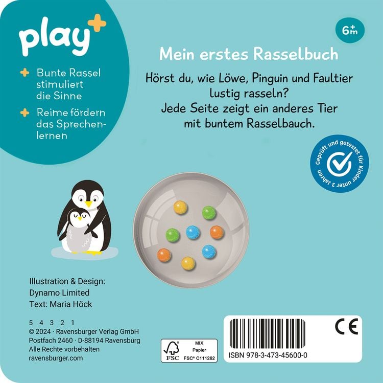 Produktbild: Play+ Schütteln, rasseln, spielen Erste Tiere - ab 6 Monate