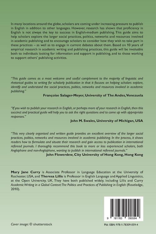 Produktbild: A Scholar's Guide to Getting Published in English