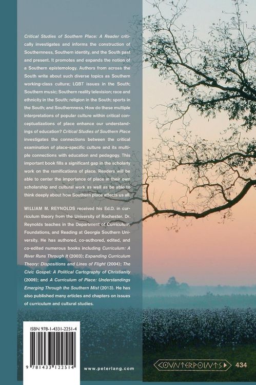 Produktbild: Critical Studies of Southern Place
