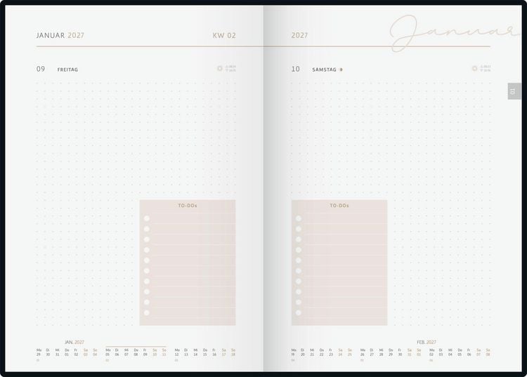 Produktbild: rido/id&eacute; 7028507027 Buchkalender Premium Young Line 2027 "Watercolor" A5, Papier