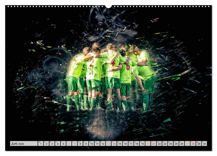 Produktbild: Fu&szlig;ball - extrem (hochwertiger Premium Wandkalender 2026 DIN A2 quer), Kunstdruck in Hochglanz