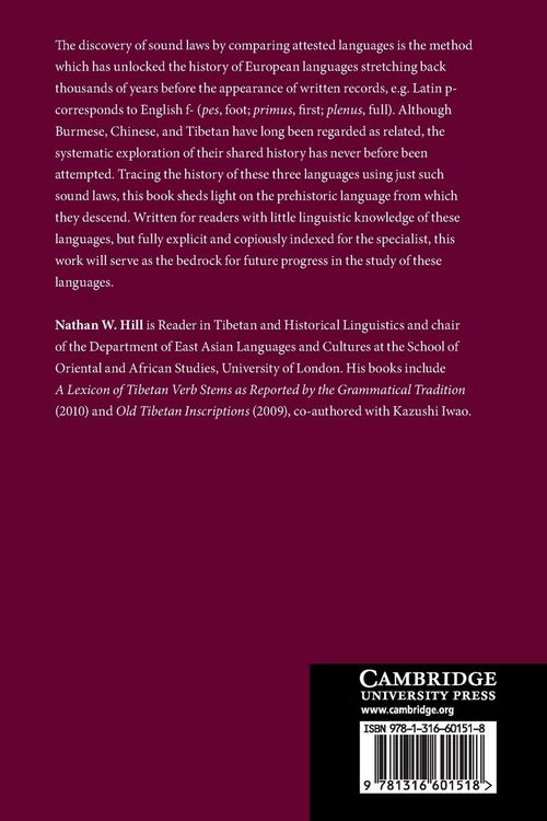 Produktbild: The Historical Phonology of Tibetan, Burmese, and Chinese