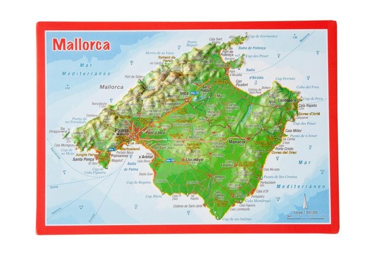 Produktbild: Reliefpostkarte Mallorca