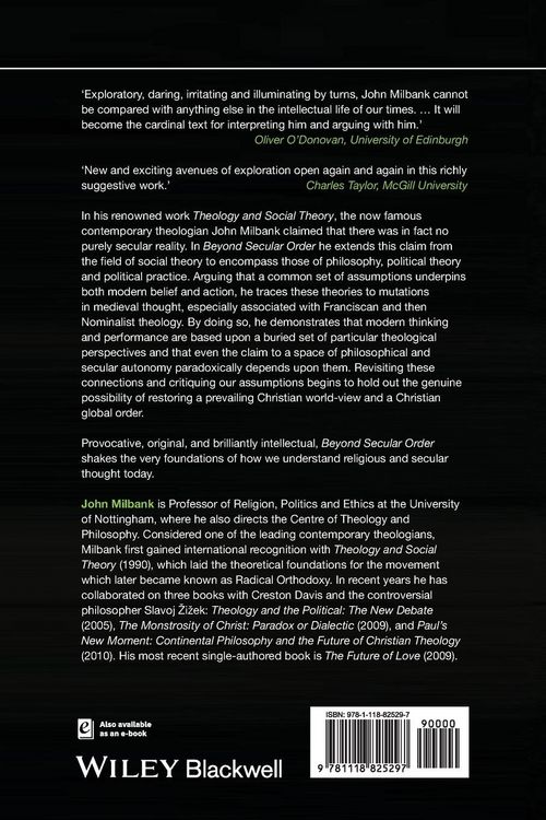 Produktbild: Beyond Secular Order - The Representation of Beingand the Representation of the People