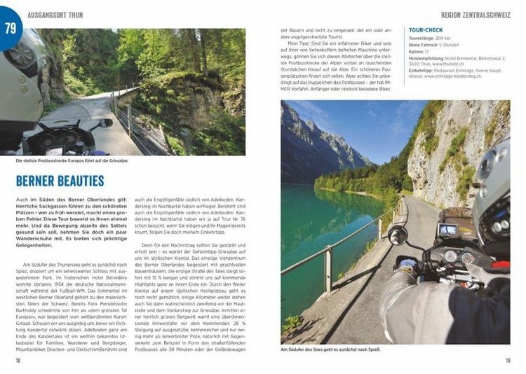 Produktbild: Das gro&szlig;e Motorrad-Tourenbuch Alpen