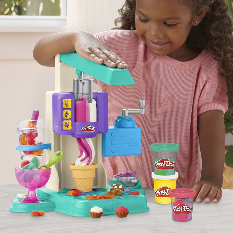 Produktbild: Hasbro G00285L0 - Play-Doh Bunte Regenbogen Eismaschine, Knete-Spielset