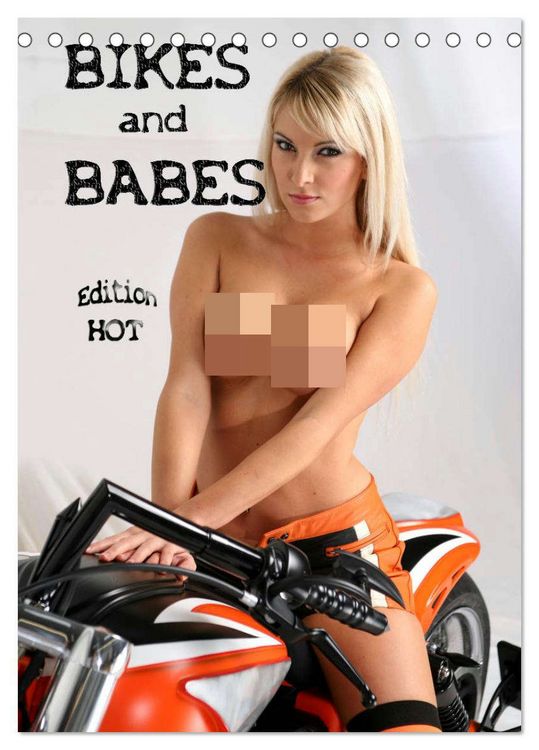 Produktbild: Bikes and Babes - Edition HOT (Tischkalender 2026 DIN A5 hoch), CALVENDO Monatskalender