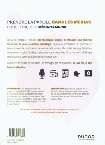Produktbild: Prendre la parole dans les m&eacute;dias : guide pratique de m&eacute;dia-training