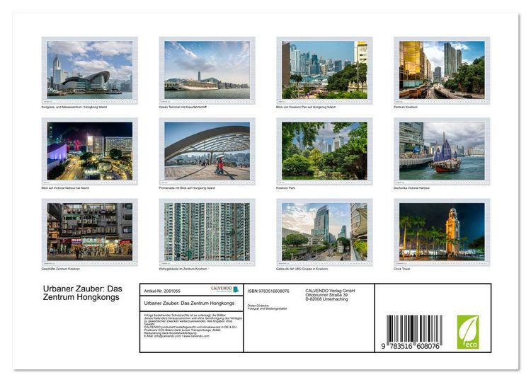 Produktbild: Urbaner Zauber: Das Zentrum Hongkongs (Wandkalender 2026 DIN A4 quer), CALVENDO Monatskalender