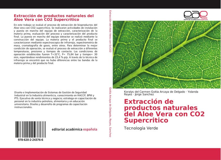 Produktbild: Extracci&oacute;n de productos naturales del Aloe Vera con CO2 Supercritico