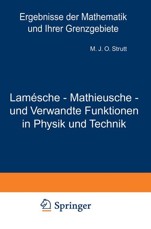 Produktbild: Lam&eacute;sche - Mathieusche - und Verwandte Funktionen in Physik und Technik