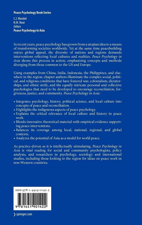 Produktbild: Peace Psychology in Asia
