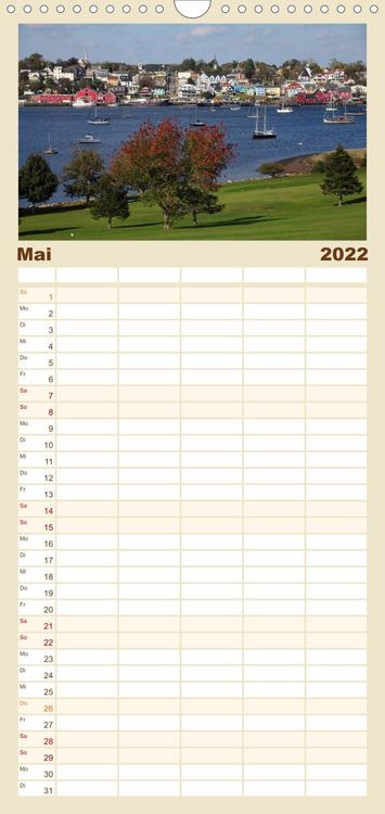 Produktbild: Familienplaner Kanadas Osten (Wandkalender 2022 , 21 cm x 45 cm, hoch)
