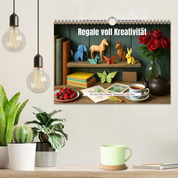 Produktbild: Regale voll Kreativit&auml;t (Wandkalender 2026 DIN A4 quer), CALVENDO Monatskalender