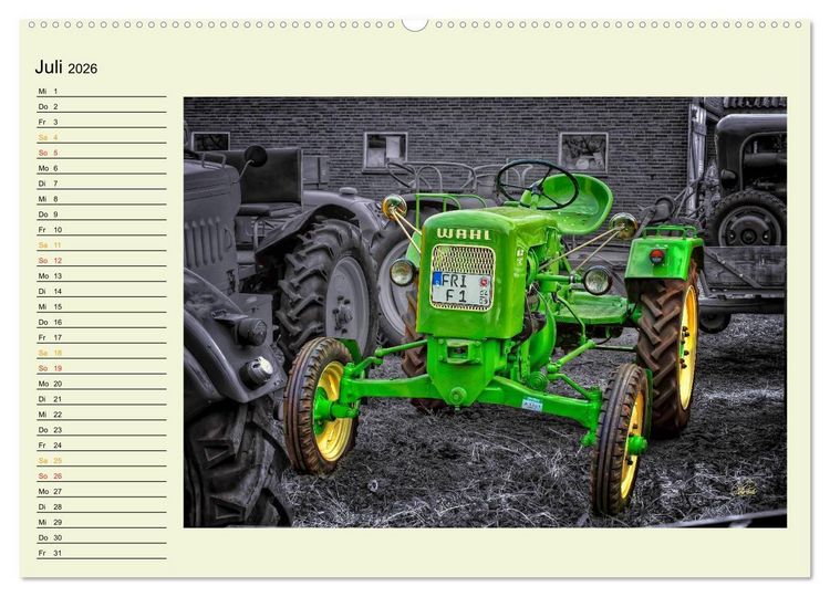Produktbild: Traktoren - Oldtimer (hochwertiger Premium Wandkalender 2026 DIN A2 quer), Kunstdruck in Hochglanz