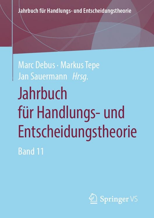Produktbild: Jahrbuch f&uuml;r Handlungs- und Entscheidungstheorie