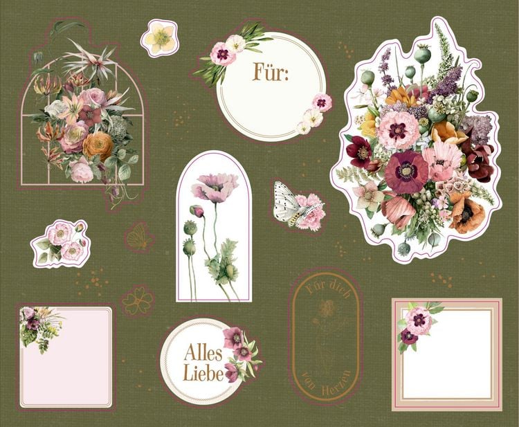 Produktbild: Stickerbuch &ndash; Zauberhafte Sticker und Etiketten