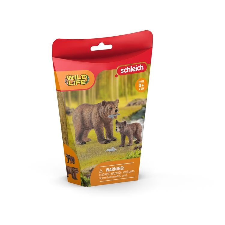 Produktbild: schleich&reg; 42456 Grizzlyb&auml;r-Mutter mit Jungem
