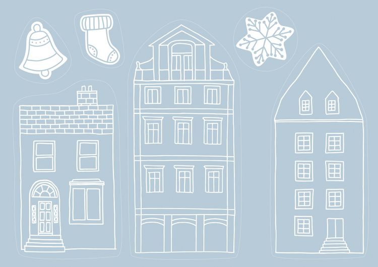 Produktbild: Fensterbild-Set Winterzeit