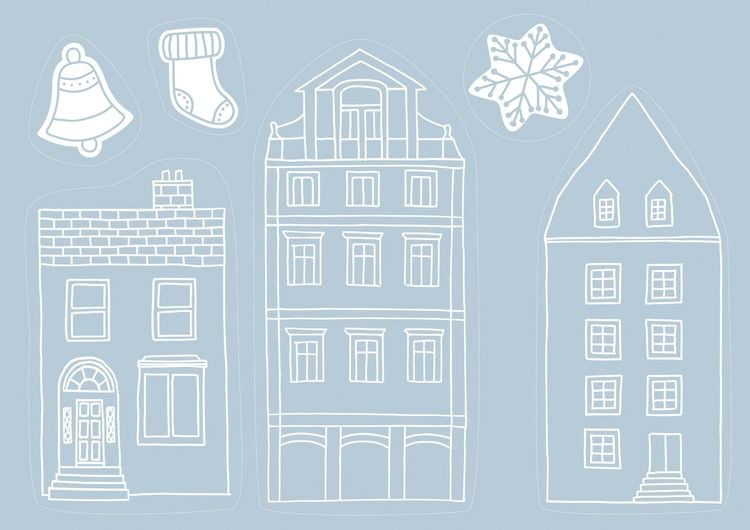 Produktbild: Fensterbild-Set Winterzeit