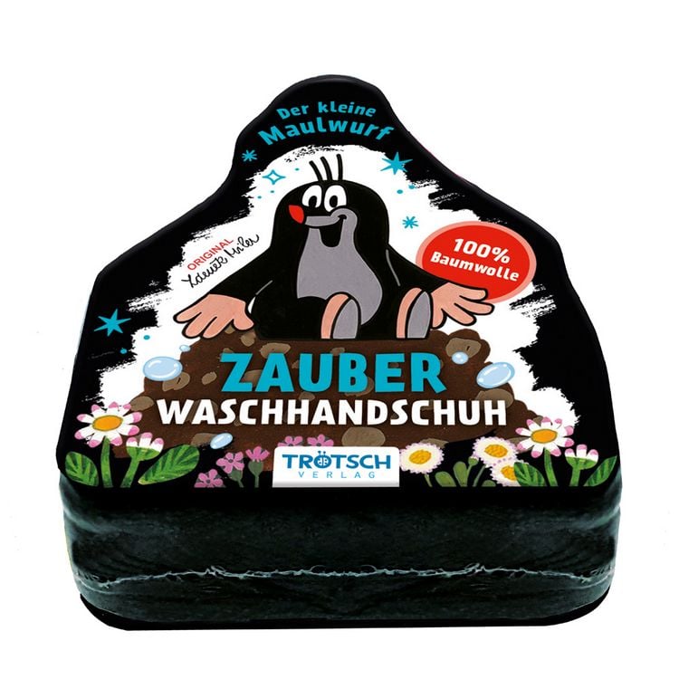 Produktbild: Tr&ouml;tsch Der kleine Maulwurf Zauberwaschhandschuh Waschlappen