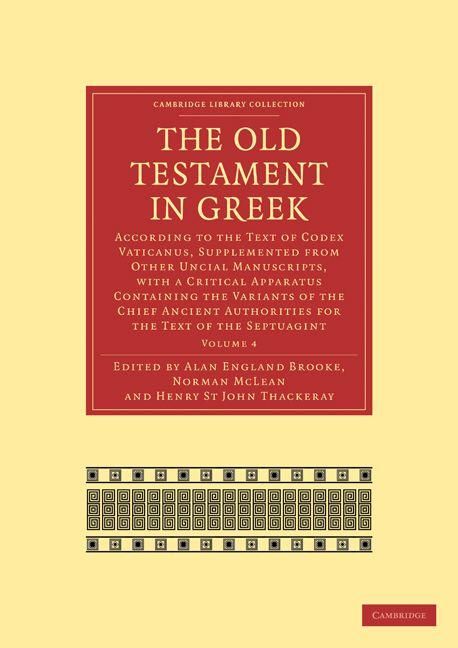 Produktbild: The Old Testament in Greek