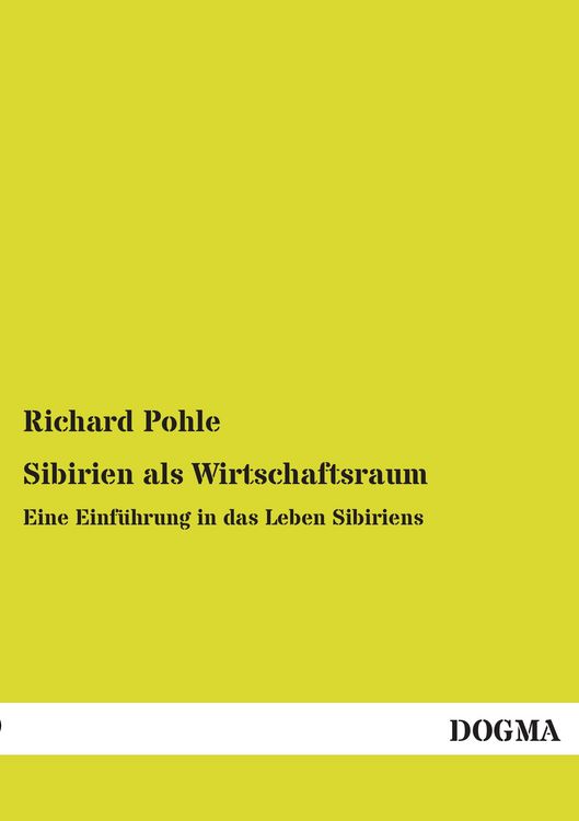 Produktbild: Sibirien als Wirtschaftsraum