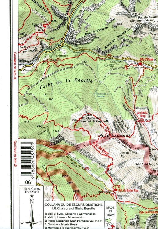 Produktbild: IGC Italien 1 : 50 000 Wanderkarte 6 Monviso