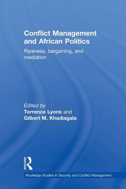 Produktbild: Conflict Management and African Politics
