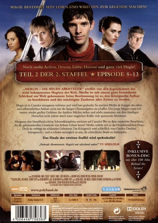 Produktbild: Merlin - Die neuen Abenteuer - Vol. 4 [3 DVDs]