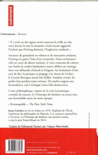 Produktbild: Le printemps des barbares