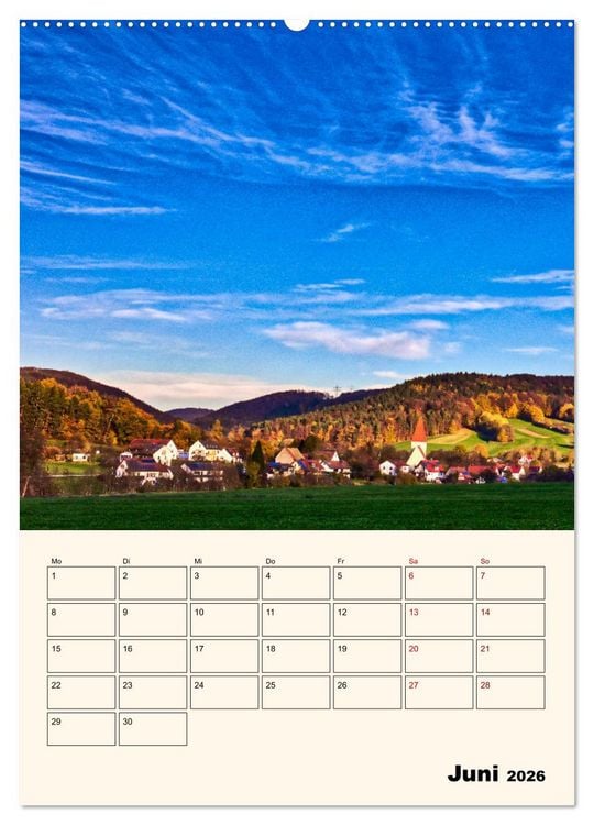 Produktbild: Deutschland. Deutsche Lande, vielf&auml;ltig und bunt (Wandkalender 2026 DIN A2 hoch), CALVENDO Monatskalender