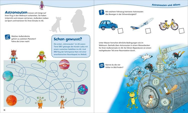 Produktbild: WAS IST WAS Junior Mitmach-Heft Weltraum