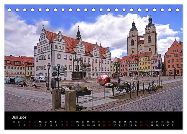 Produktbild: Elberadweg Coswig (Anhalt) (Tischkalender 2026 DIN A5 quer), CALVENDO Monatskalender