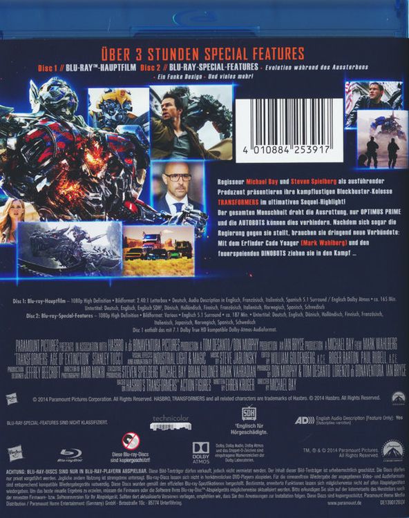 Produktbild: Transformers 4 - Ära des Untergangs [2 BRs]