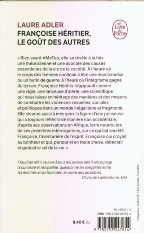 Produktbild: Fran&ccedil;oise H&eacute;ritier : le go&ucirc;t des autres