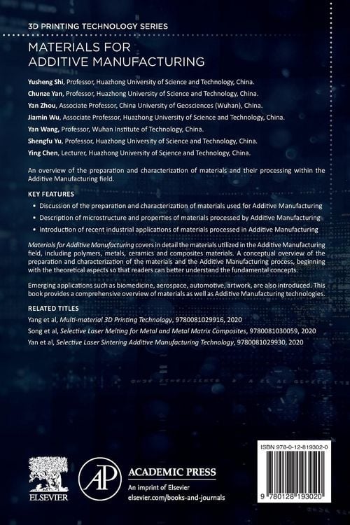 Produktbild: Materials for Additive Manufacturing