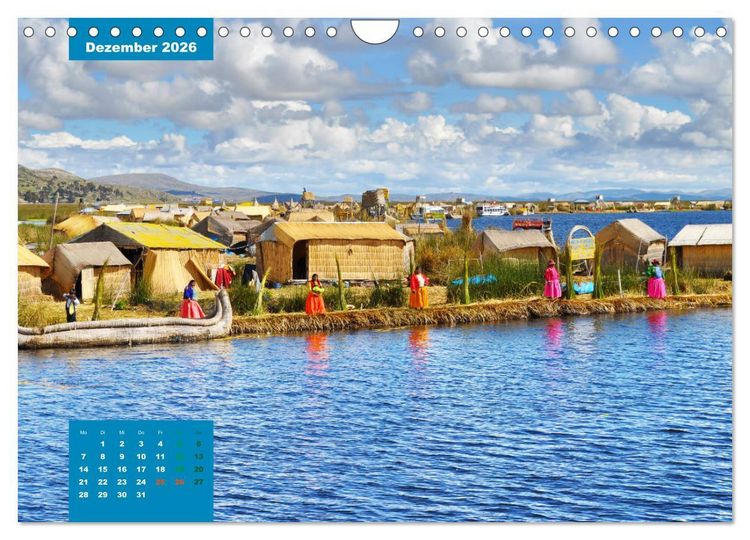 Produktbild: Erlebe mit mir das unverwechselbare Peru (Wandkalender 2026 DIN A4 quer), CALVENDO Monatskalender