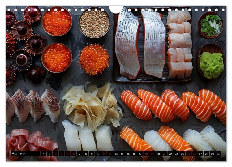 Produktbild: Sushi Zauber (Wandkalender 2026 DIN A4 quer), CALVENDO Monatskalender