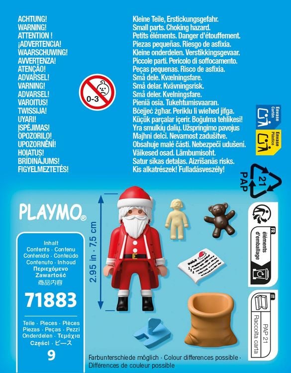 Produktbild: 71883 Weihnachtsmann mit Wunschzettel