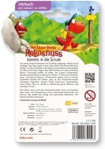 Produktbild: Der Kleine Drache Kokosnuss - Folgen 1: Kokosnuss kommt in die Schule als Kekz