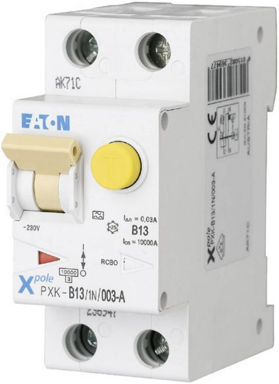 Produktbild: Eaton 236947 FI-Schutzschalter/Leitungsschutzschalter 2polig 13A 0.03A 240 V/AC