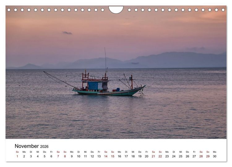 Produktbild: Die sch&ouml;nsten Inseln Thailands (Wandkalender 2026 DIN A4 quer), CALVENDO Monatskalender