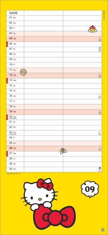 Produktbild: Hello Kitty Planer f&uuml;r zwei 2027
