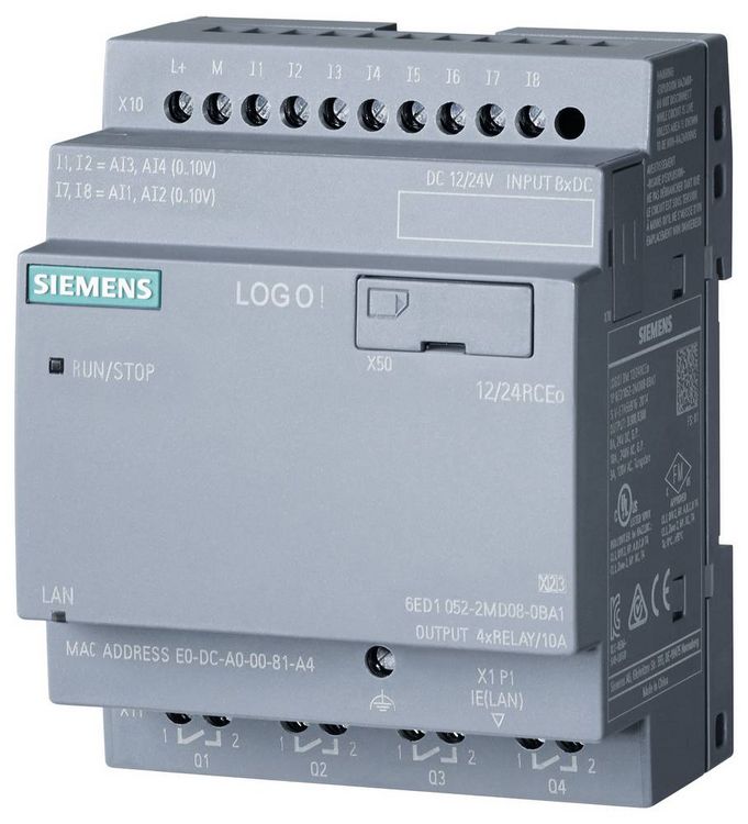 Produktbild: Siemens Dig.Industr. LOGO! 12/24RCEO 6ED1052-2MD08-0BA2