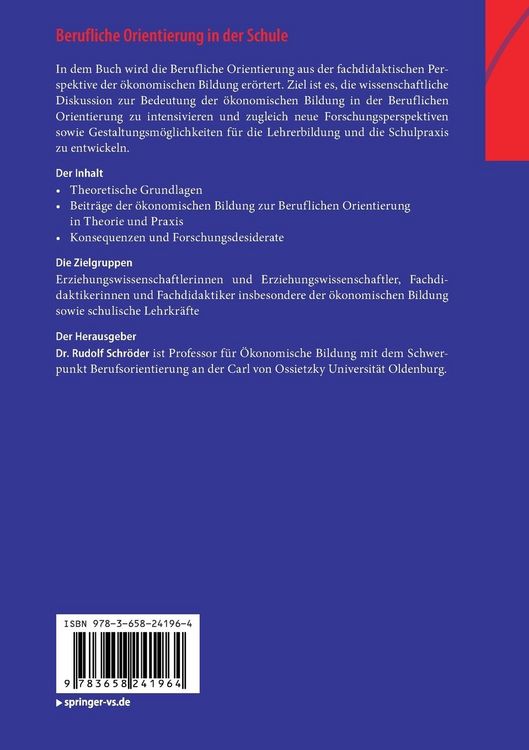 Produktbild: Berufliche Orientierung in der Schule