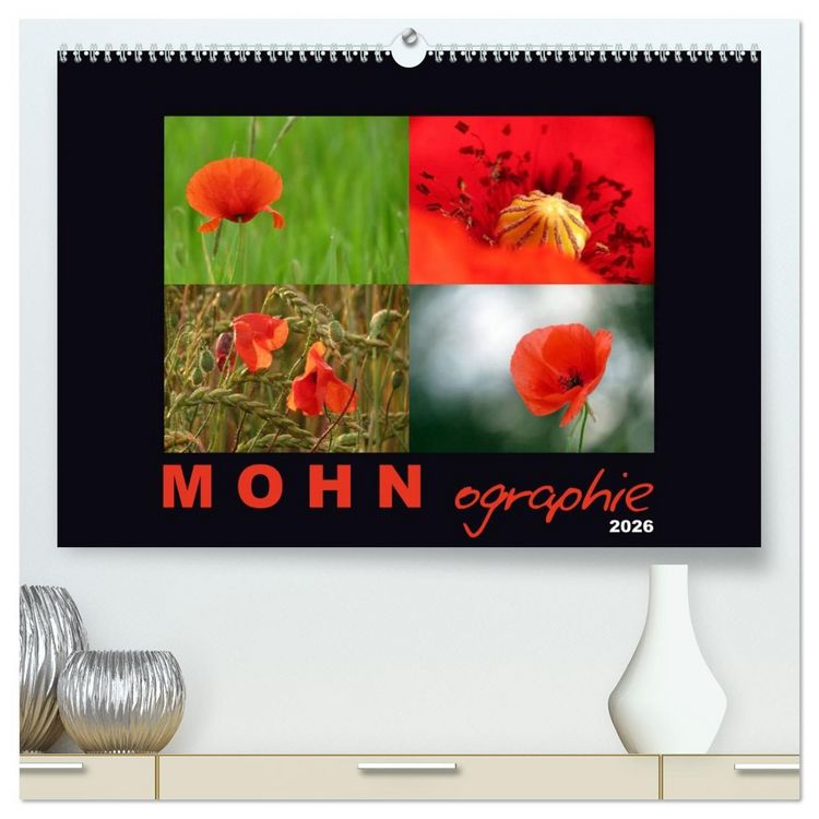 Produktbild: MOHNographie (hochwertiger Premium Wandkalender 2026 DIN A2 quer), Kunstdruck in Hochglanz